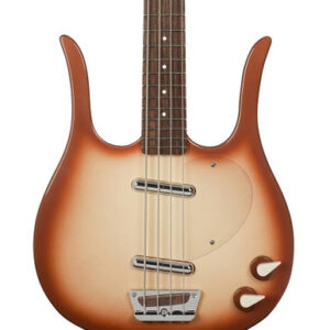 Danelectro Longhorn Short Scale Bass Guitar in Copper Burst