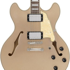 D’Angelico Premier DC Semi-Hollow Electric Guitar in Desert Gold