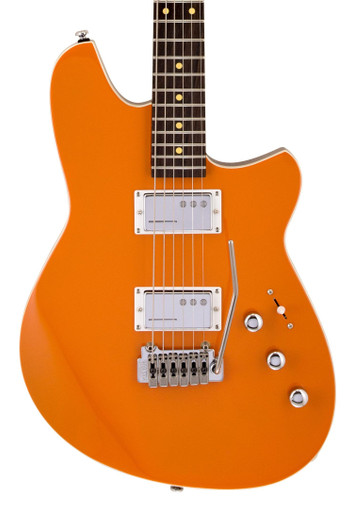 Reverend Descent Trem Baritone Electric Guitar in Baked Orange