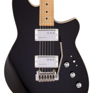 Reverend Descent Trem Baritone Electric Guitar in Midnight Black