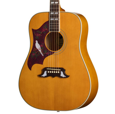 Epiphone Dove Studio Left Handed Electro Acoustic Guitar in Natural - Image 1