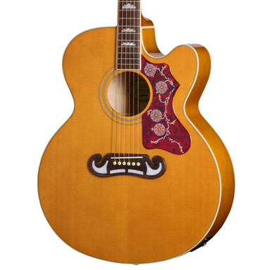 Epiphone J-200 Studio EC Electro Acoustic Guitar in Natural - Image 1