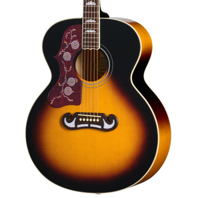 Epiphone J-200 Studio Left Handed Electro Acoustic Guitar in Vintage Sunburst