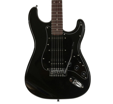 EastCoast ST2 HSS Electric Guitar in Black Metallic Rosewood Fretboard - Image 1