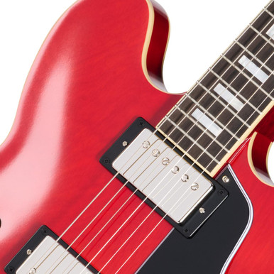Epiphone Inspired by Gibson Custom 1962 ES-335 Reissue Semi-Hollow Electric Guitar in Sixties Cherry