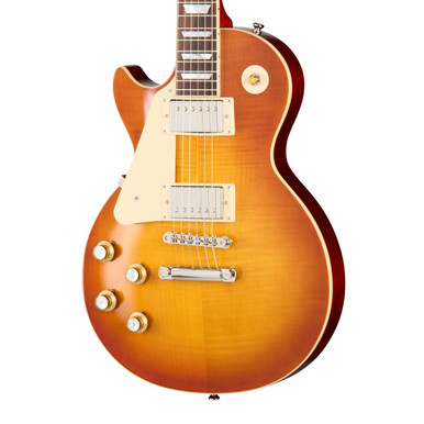 Epiphone Inspired by Gibson Custom 1960 Les Paul Standard Reissue Left Handed Electric Guitar in Iced Tea Burst