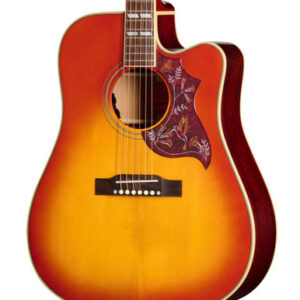 Epiphone Inspired by Gibson Hummingbird Standard EC Electro Acoustic Guitar in Cherry Sunburst