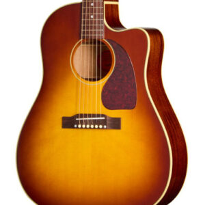 Epiphone Inspired by Gibson J-45 Standard EC Electro Acoustic Guitar in Honey Burst