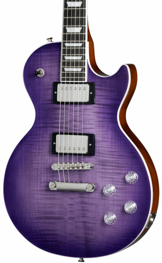 Epiphone Inspired by Gibson Les Paul Modern Figured Electric Guitar in Purple Burst - Image 1