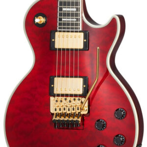 Epiphone Artist Alex Lifeson Signature Les Paul Custom Axcess Electric Guitar in Ruby