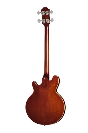 Epiphone Jack Casady Fretless Bass Guitar With Premium Gig Bag Aged Royal Tan
