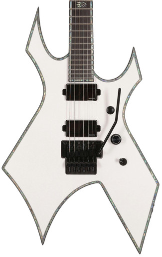 BC Rich Extreme Series Warlock Electric Guitar with Floyd Rose in Matte White - Image 1