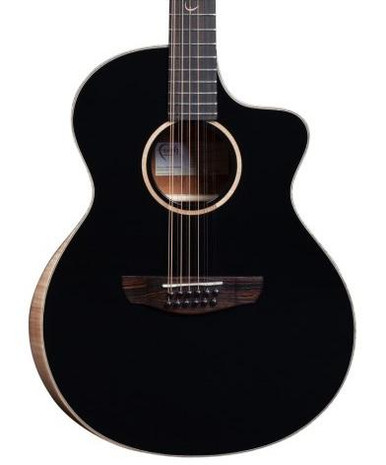 Faith Eclipse Series Neptune EC 12-String Electro Acoustic Guitar in Gloss Black