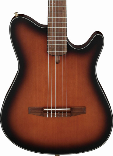 Ibanez FRH10N-BSF Nylon-String Electro Acoustic Guitar in Brown Sunburst Flat