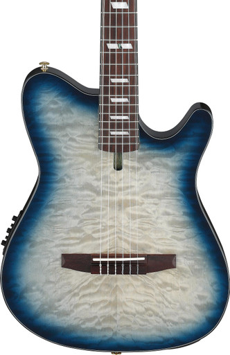 Ibanez FRH20QMN-CTL FRH Series Nylon Electro Acoustic in Cosmic Blue Starburst