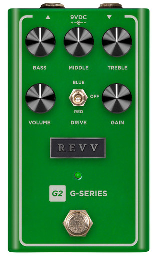 Revv Amplification G2 V2 Preamp Overdrive & Distortion Pedal in Green