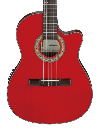 Ibanez GA35TCE-SRR Classical Nylon String Electro Acoustic Guitar in Sapphire Red High Gloss