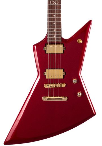 Chapman Ghost Fret Classic Electric Guitar in Hollywood Red With Rosewood Neck - Image 1