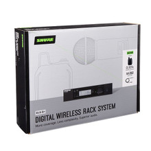 Shure GLXD+ Dual Band Wireless Rack System with WA302 Guitar Cable and GLXD4R+ Half-Rack Receiver - Image 2