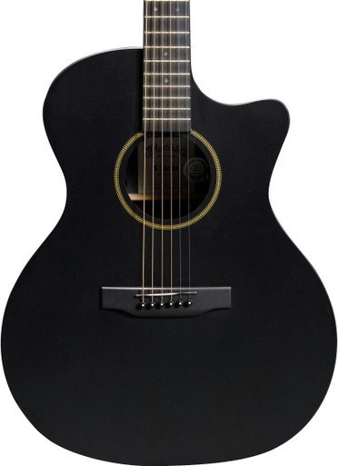 Martin X-Series Remastered GPC-X1E HPL Top Acoustic Guitar in Black - Image 1