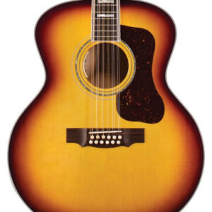 Guild USA F-512E Maple Antique Burst 12-String Electro Acoustic Guitar
