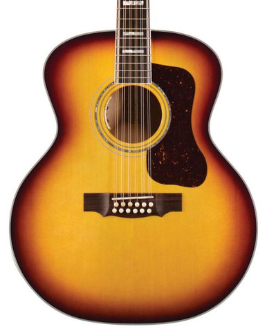Guild USA F-512E Maple Antique Burst 12-String Electro Acoustic Guitar