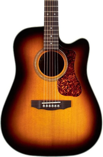 Guild Westerly D-140CE Electro Acoustic Guitar in Antique Burst