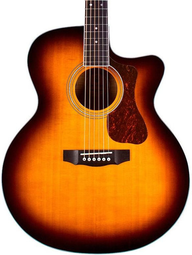 Guild Westerly F-250CE Deluxe Electro Acoustic Guitar in Antique Burst