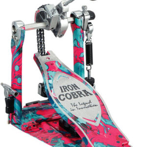 Iron Cobra 900 Marble Coral Swirl Power Glide Single Pedal withCarrying Case