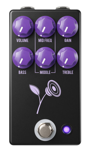 JHS Pedals Violet Lari Basilio Signature Overdrive Distortion Pedal in Black
