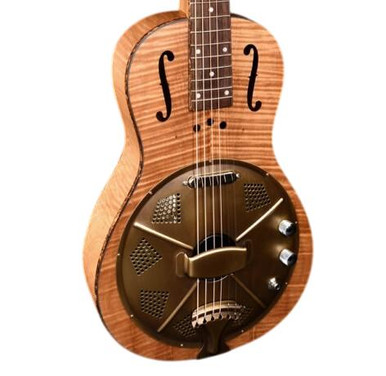 Johnson 860E Parlour Electro Acoustic Resonator Flamed Okoume