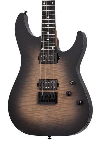 Schecter C-1 Standard Plus Electric Guitar in Ember Burst