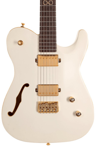 Chapman Chris Robertson Signature SAR63 Electric Guitar in Stone White With Roasted Maple Neck - Image 1