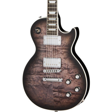 Gibson Mark Morton Signature Les Paul Modern Quilt Electric Guitar in Translucent Ebony Burst Satin