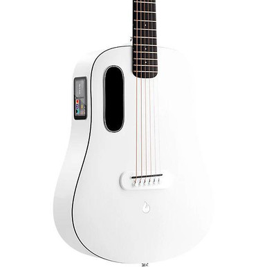 Lava Music ME Play 36" Electro Acoustic Smart Guitar in Frost White with Lite Bag