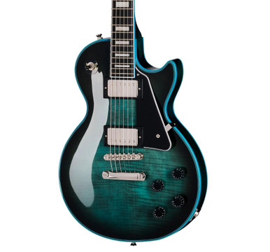 Epiphone Inspired by Gibson Les Paul Custom Widow Electric Guitar in Indigo Burst