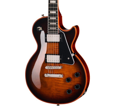 Epiphone Inspired by Gibson Les Paul Custom Widow Electric Guitar in Orange Burst