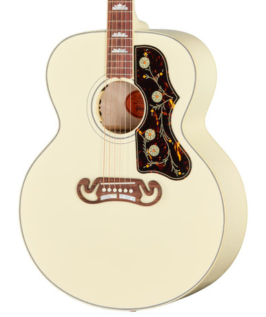 Gibson SJ-200 Standard Electro Acoustic Guitar in Classic White