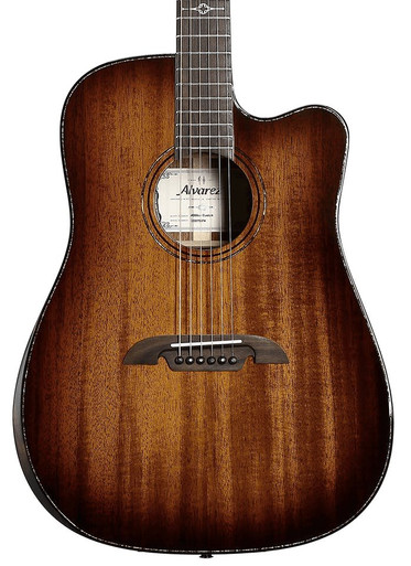 Alvarez Masterworks MDA66CE Dreadnought Acoustic Guitar in Shadowburst with Cutaway - Image 1