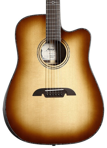 Alvarez Masterworks MDA70CE Dreadnought Electro Acoustic in Shadowburst with Cutaway - Image 1