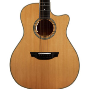 Orangewood Sage Live 12-String Grand Auditorium Cutaway Electro Acoustic Guitar in Natural Satin