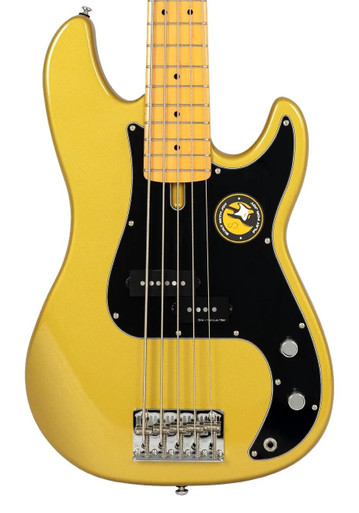 Sire Marcus Miller P5 5-String Bass Guitar in Metallic Gold