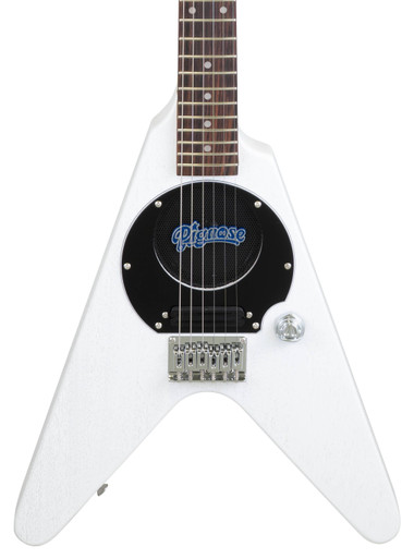 Pignose PGG-200V Electric Guitar with Built-In Amplifier in Stained White