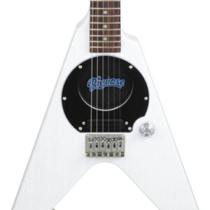 Pignose PGG-200V Electric Guitar with Built-In Amplifier in Stained White