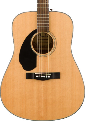 Fender CD-60S Left Handed Dreadnought Acoustic Guitar in Natural - Image 1
