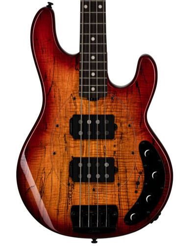 Sterling by Music Man Stingray RAY34 HH Bass Guitar in Blood Orange Burst - Image 1