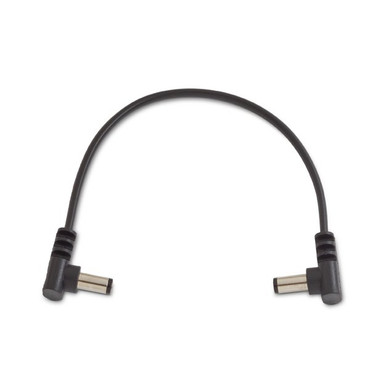 Rockboard Flat Power Cable angled/angled - 5.9 inch - Black