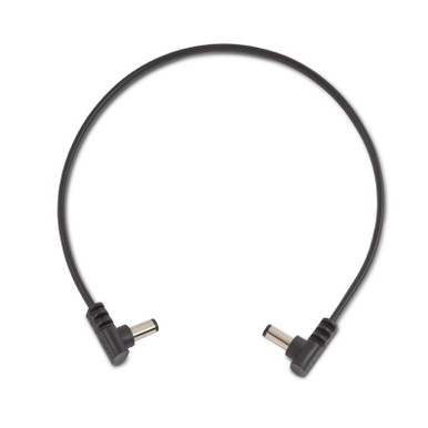 Rockboard Flat Power Cable angled/angled - 11.81 inch - Black