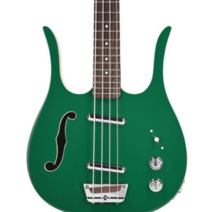 Danelectro Red Hot Longhorn Short Scale Bass Guitar in Jade