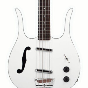 Danelectro Red Hot Longhorn Short Scale Bass Guitar in White